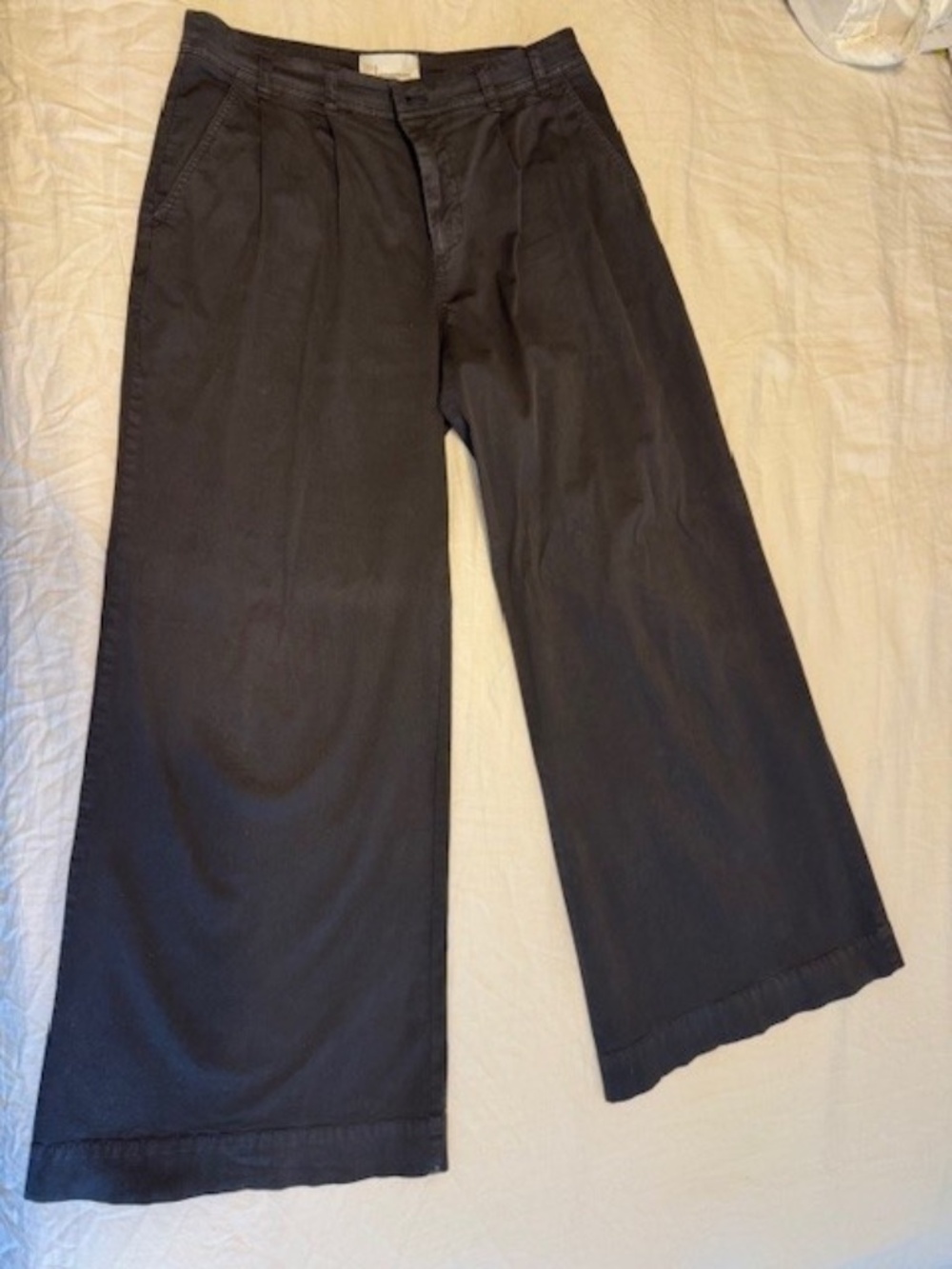 Anthropologie Wide Leg Cropped Pants